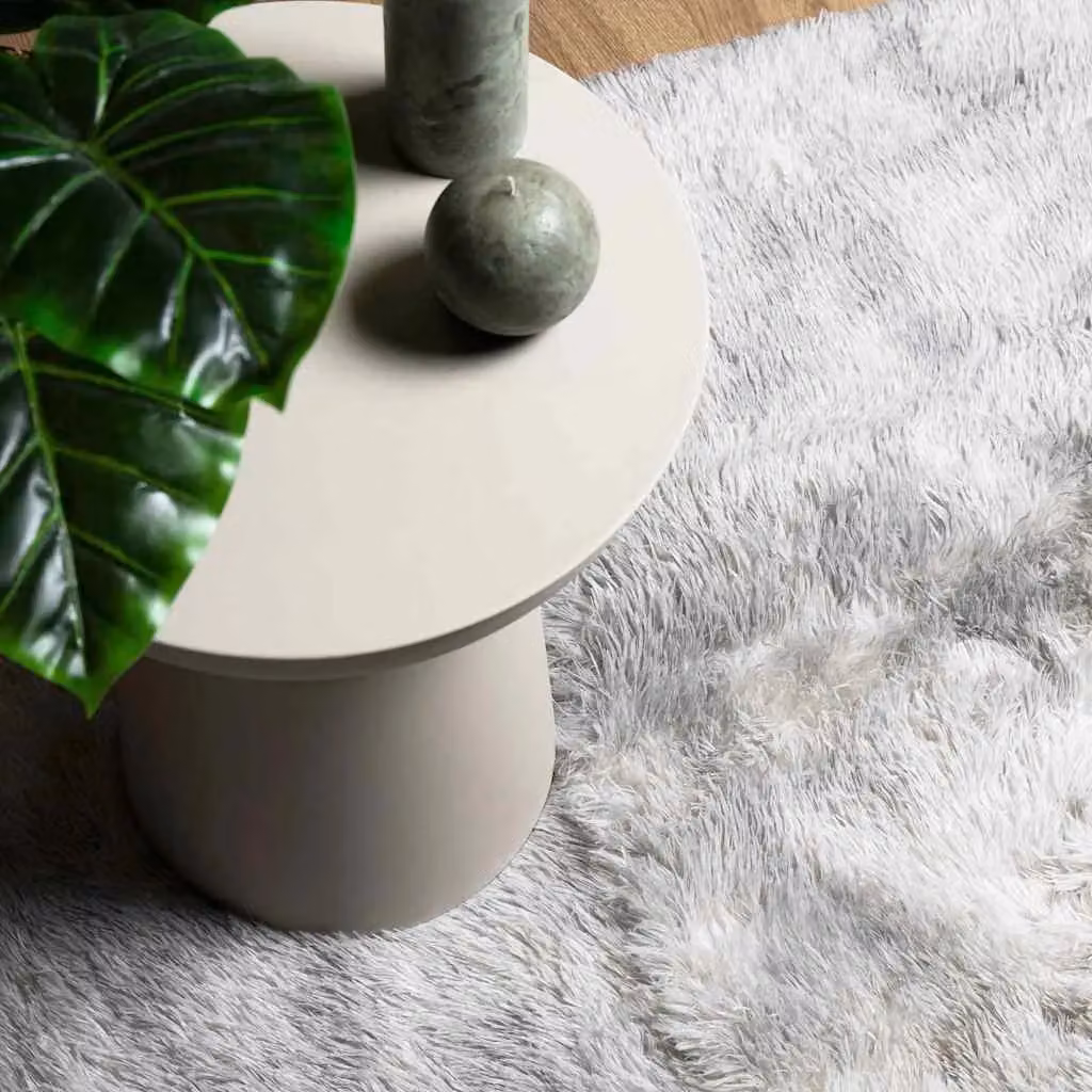 Berkfield Home NAVARRA Shaggy High Pile Rug, Light Grey, W: 160 cm, L: 230 cm – 2