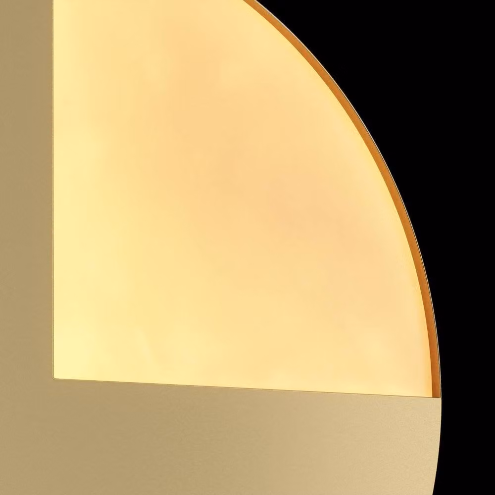 Netlighting Jupiter Modern Integrated LED Up and Down Wall Lamp in Gold/Brass with 3000K Warm White Light – 3