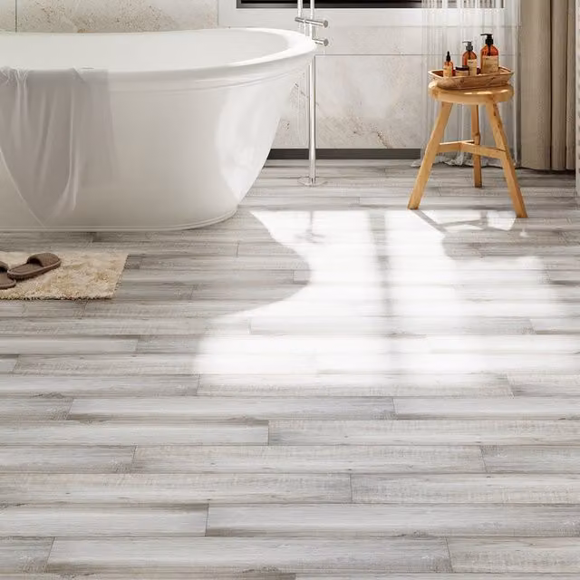 Darphe 36-Piece Wood Look Self-Adhesive PVC Flooring in Brown