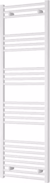 Bathroom Kingdom Capo White Straight Heated Towel Rail W: 50 cm, H: 160 cm