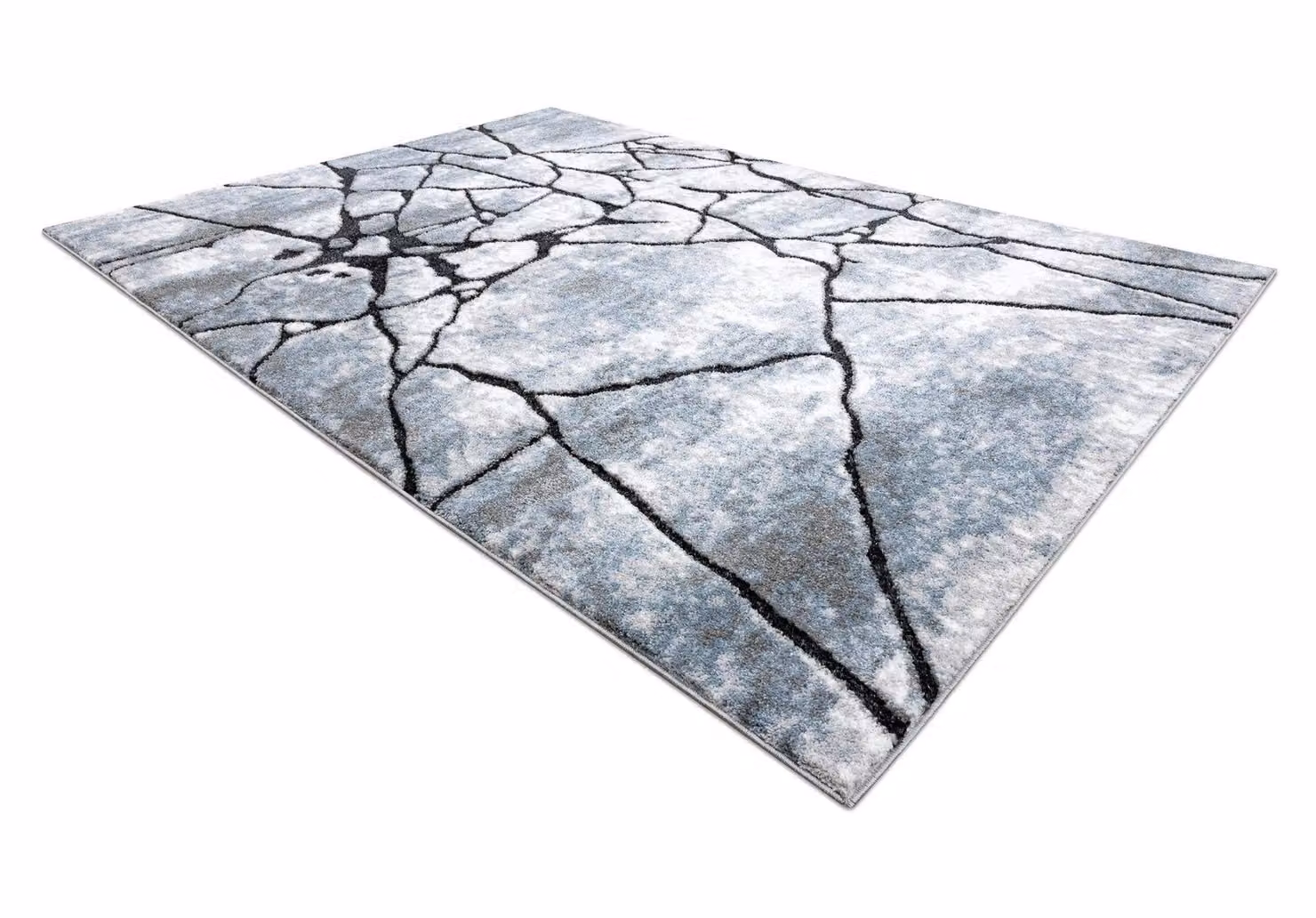 RugsX Cozy Grey Abstract Modern Rug with High-Low Effect, W: 120 cm x L: 170 cm – 2