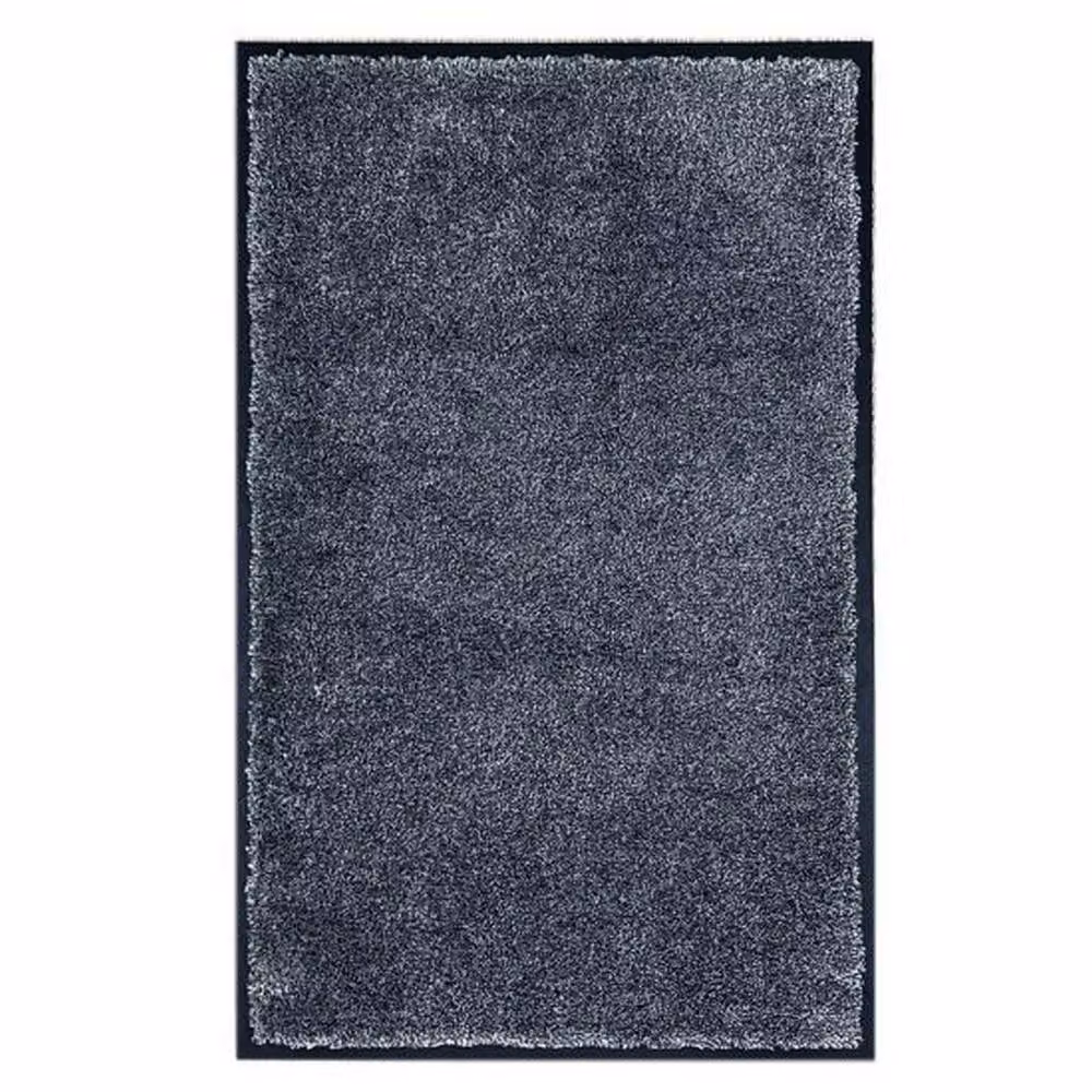 The Rug Shop UK WashaMat Modern Rectangular Grey Silver Mat W: 90 cm, D: 60 cm – 2