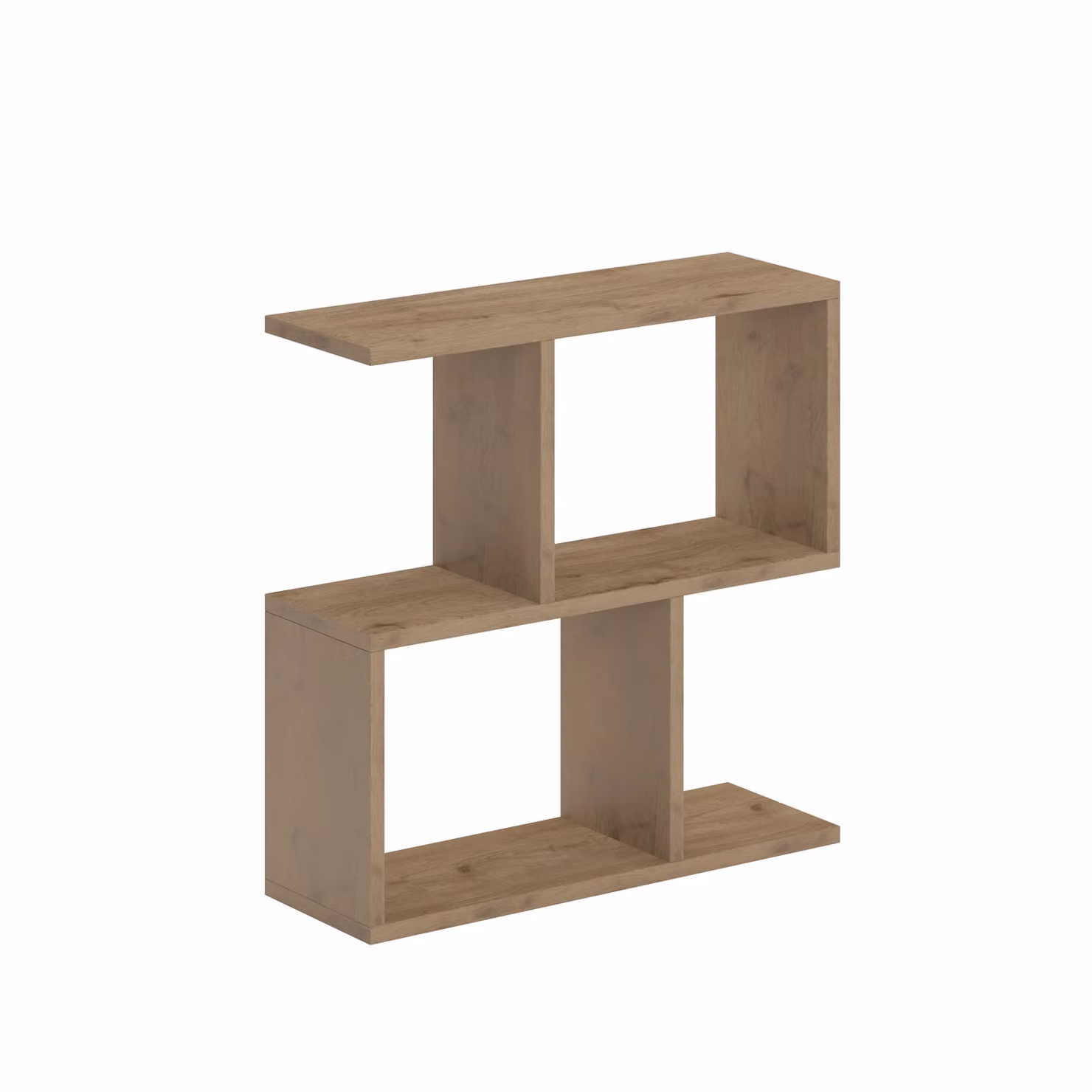 Decortie Homemania Modern 4-Compartment Side Table in Brown, W/D/H: 60 x 60 x 19.5 cm – 2