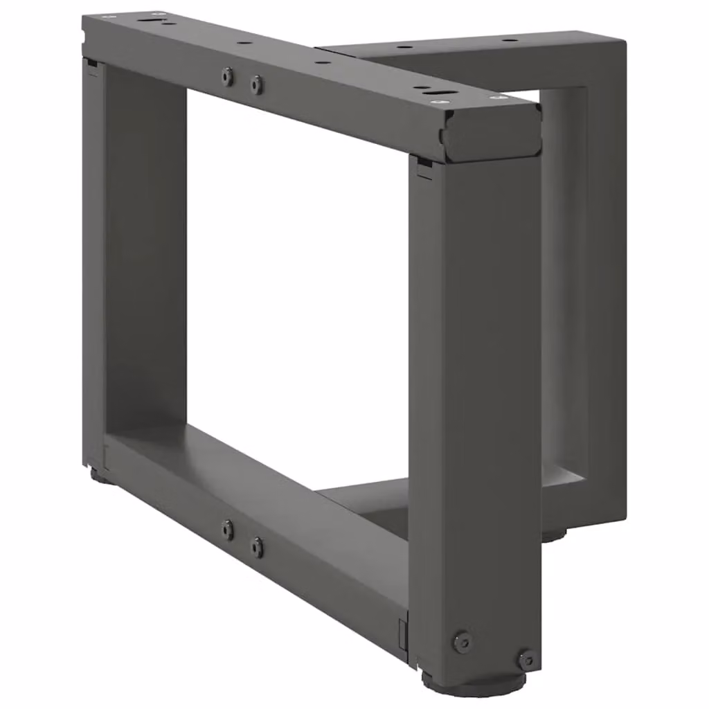 Berkfield Home T-Shaped Coffee Table Legs, 2 Pieces, Anthracite and Black Steel, W: 50 cm, D: 25 cm, H: 30-31 cm – 3