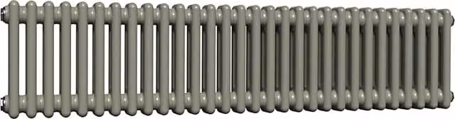 Lux Heat Horizontal Column Radiator in Dark Sage, W/H: 30 x 137 cm