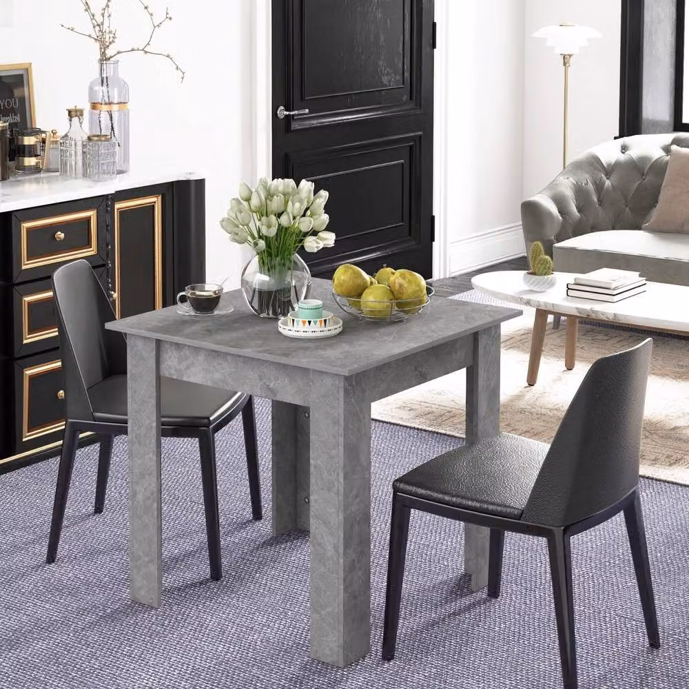 Wyld Haus Kava Square Dining Table, Grey, W/D/H: 80 x 80 x 76 cm – 5