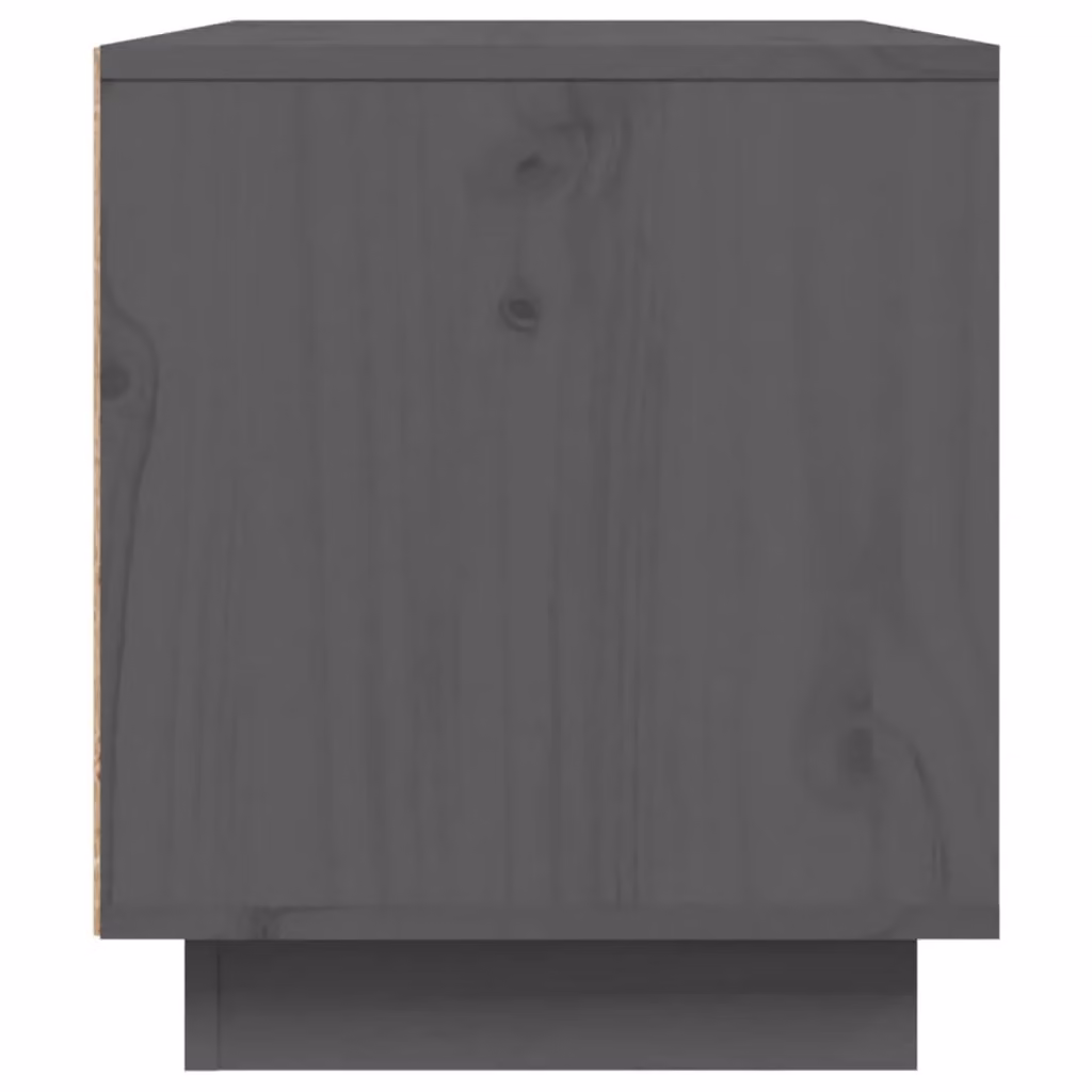 Berkfield Home Grey Solid Wood Pine TV Cabinet W/D/H: 80 x 35 x 40.5 cm – 4