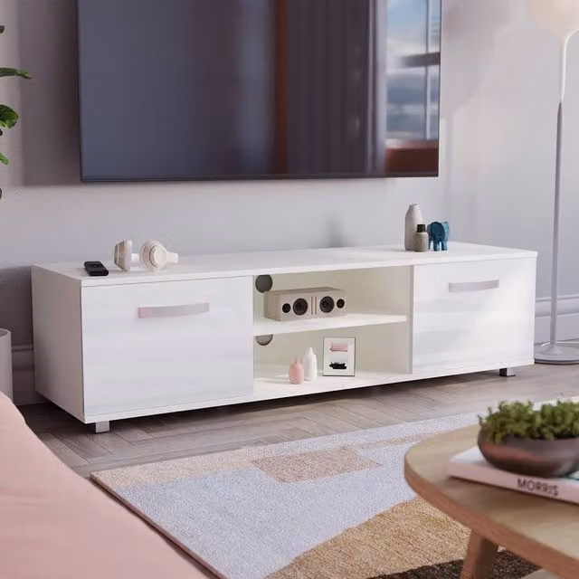 HD Designs Vida Designs Cosmo 2 Door TV Unit in White – 1