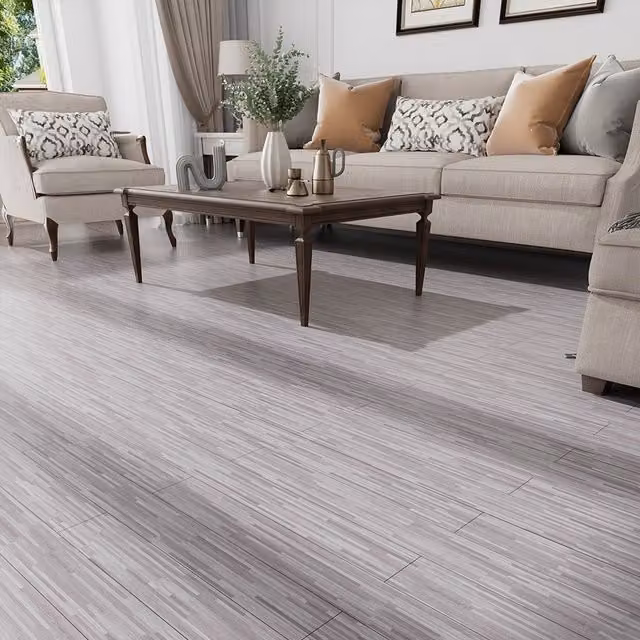 Darphe Grey Rustic Wood Look Self-Adhesive PVC Plank Flooring