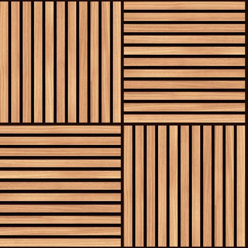 Hoopla Walls Square Slat Oak 10m Wallpaper in Natural Beige and Brown – 2