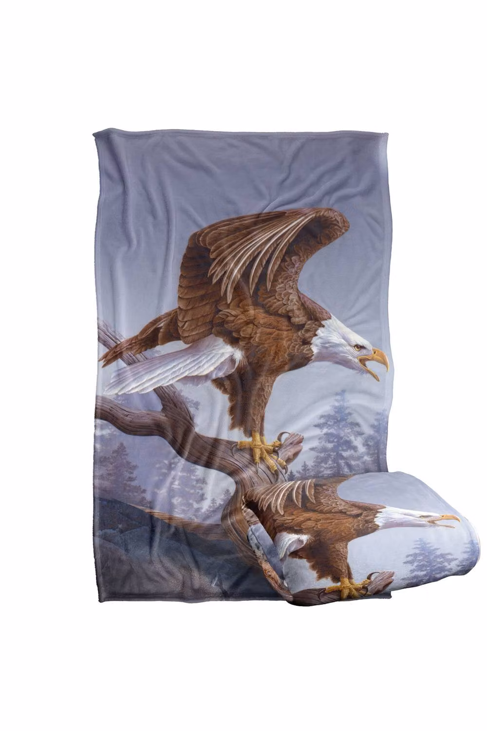 JQ Licensing Taking Flight Eagle Super Soft Fluffy Polyester Throw Blanket, Multicolour, Large – 2