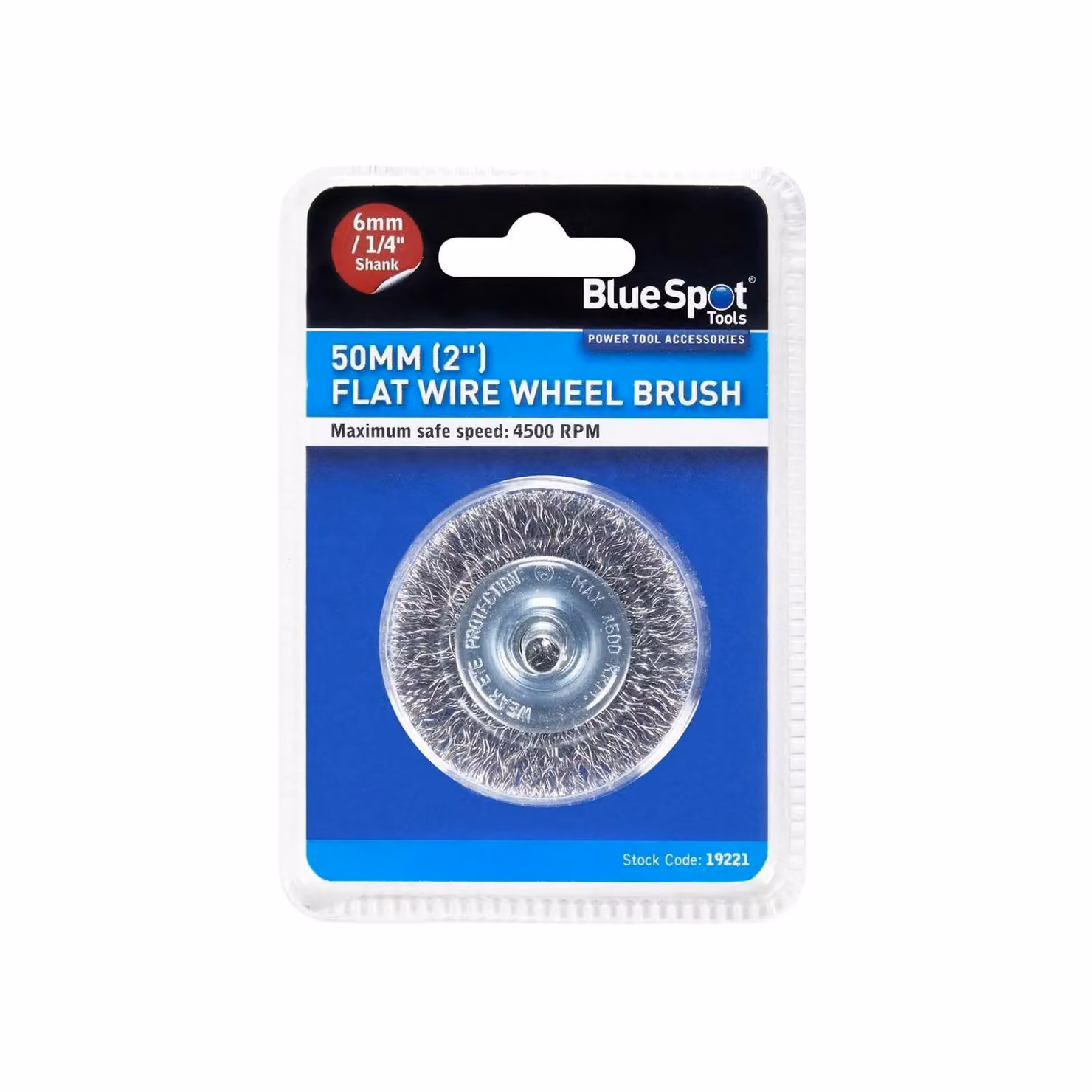 Bluespot Tools Flat Steel Wire Wheel Brush in Silver and Multicolour – 2