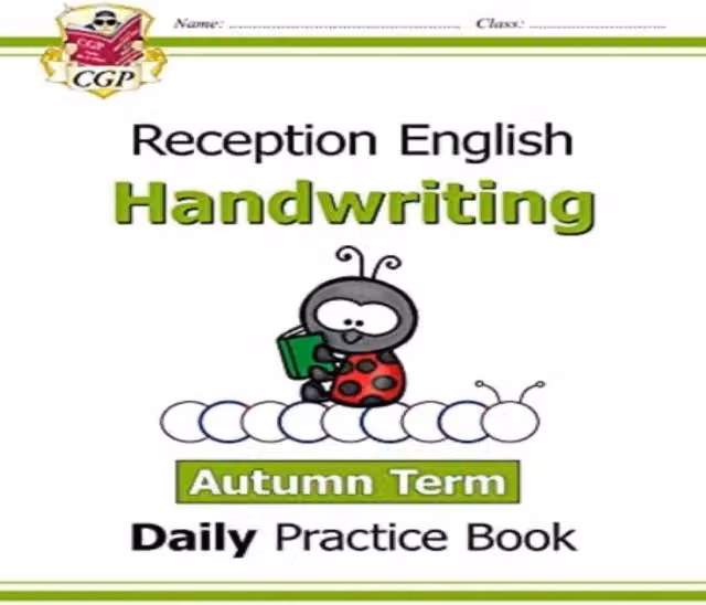 CGP Books Reception Handwriting Daily Practice Book Autumn Term Multicolour Paperback