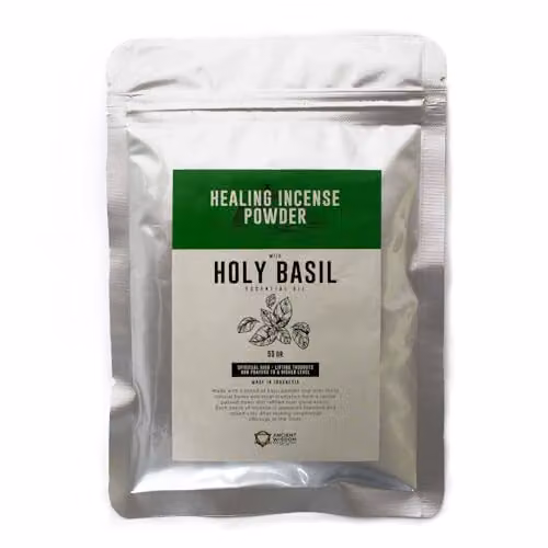 KDMD Holy Basil Healing Incense Powder, 50g, Green