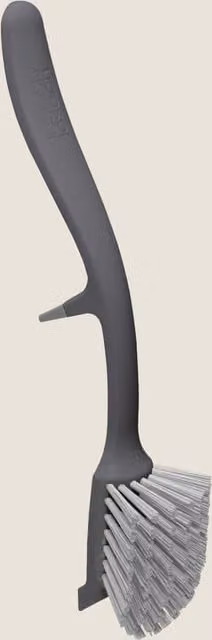 Joseph Joseph Edge Dish Brush with Scraper, Grey