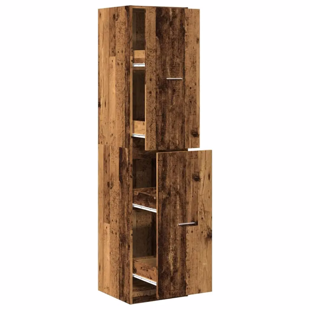 Berkfield Home Apothecary Cabinet in Brown Old Wood, W/D/H: 40 x 41 x 174.5 cm – 2