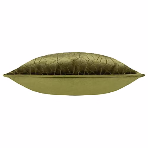 HOEM Malans Cut Velvet Piped Cushion in Green, W/D/H: 45 x 45 x 45 cm – 2