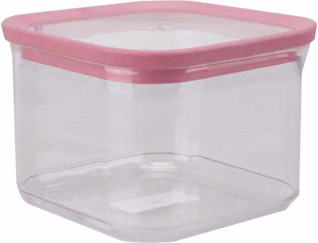 VFM e-Store Airtight and Leakproof Square Food Container, Pink, 500ml