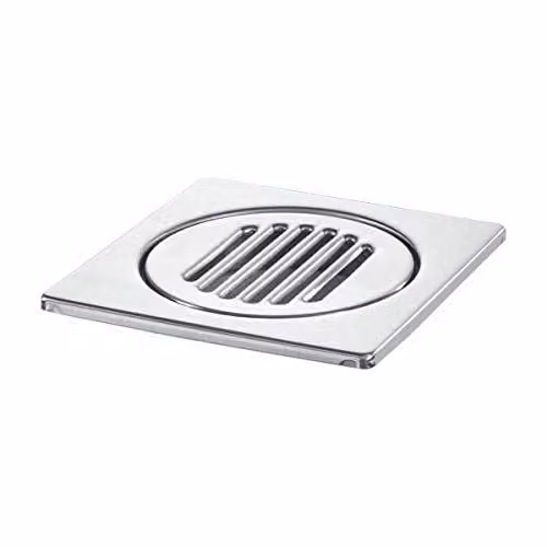 McAlpine FGT150TOP Square Stainless Steel Tile Insert Shower Drain in Silver, 150 mm