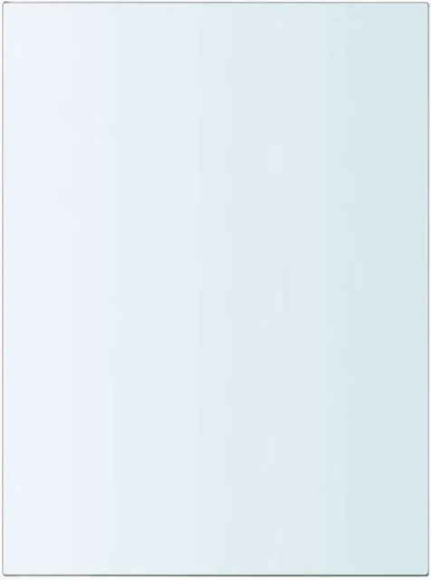 Berkfield Home Wall Mounted Glass Shelf Panel, Transparent, W/D/H: 20 x 15 x 1 cm
