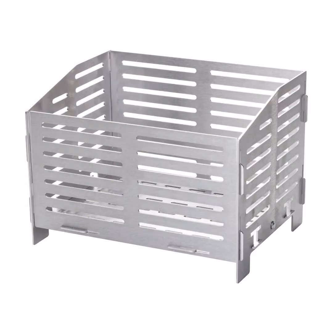 Valiant Pellet Burner Basket Box in Metallic Silver for Wood Burning Stoves and Fireplaces – 3