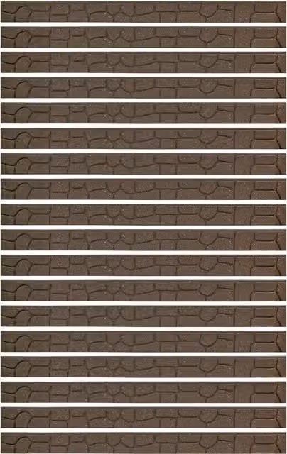 Garden Gear EZ Edging Eco Friendly Stone Effect Garden Border in Brown Rubber