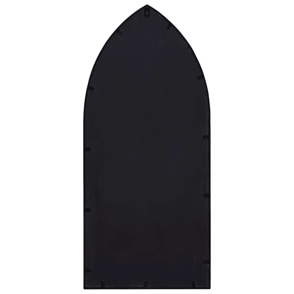 Berkfield Antique Black Metal Wall Mirror for Outdoor Use, W: 100 cm, H: 45 cm – 4