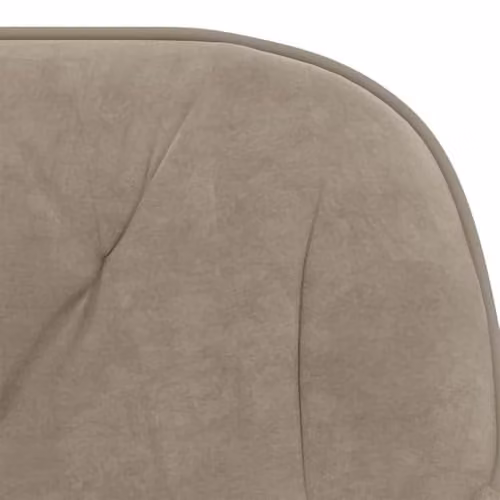 vidaXL Modern Velvet Task Chair in Grey with Armrests and 360 Degree Swivel, W/D/H: 56 x 61.5 x 72 cm – 4