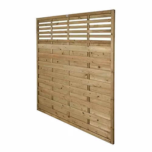 Forest Garden Kyoto Decorative Fence Panel, Pressure Treated Wood, Brown, Pack of 3, W/H: 180 x 180 cm – 2