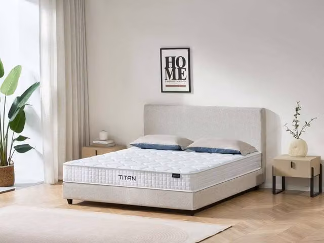 Titan Hybrid Pocket Memory 800 Mattress in White, W/D/H: 120 x 200 cm