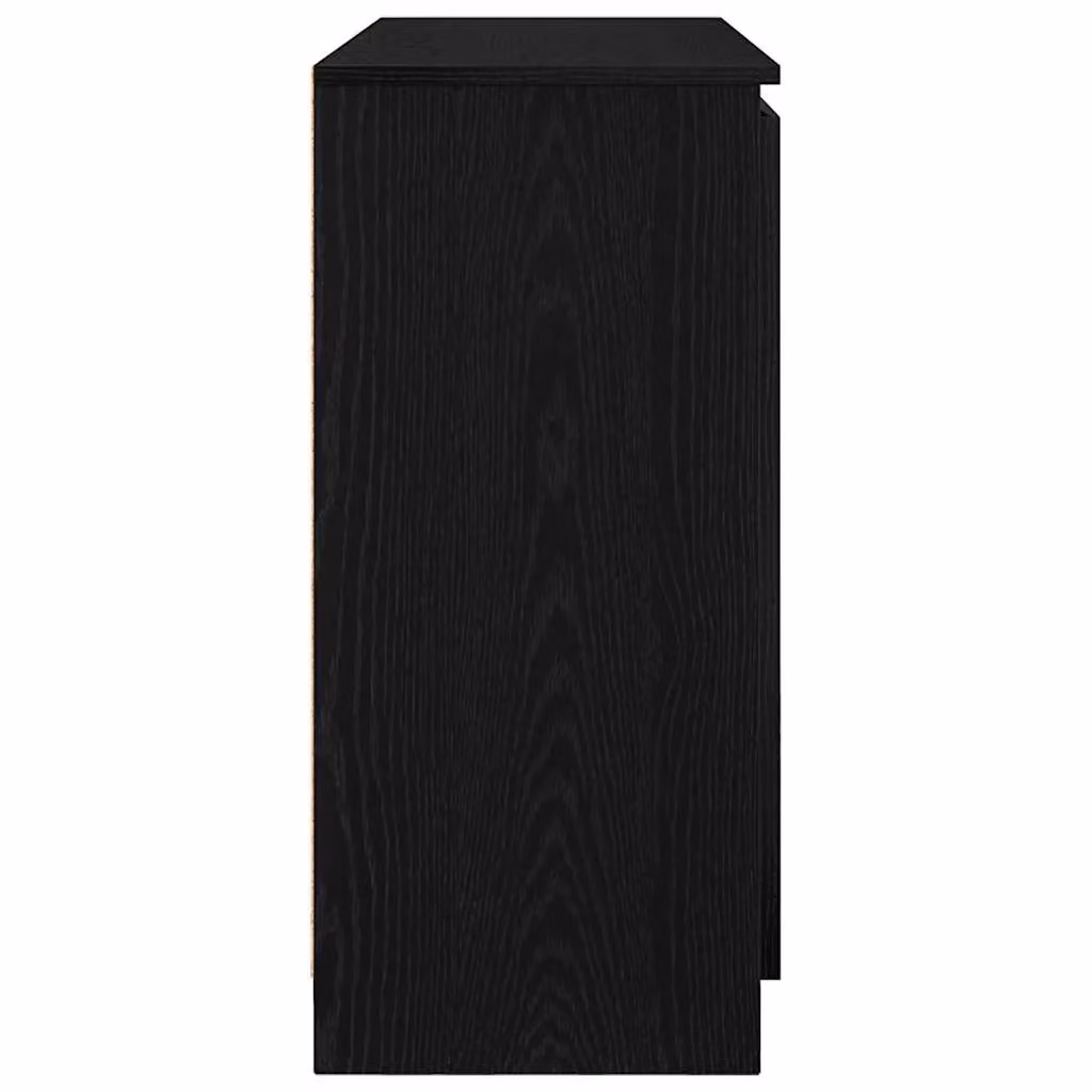 Berkfield Home Modern Sideboard with Drawers in Black Oak, W/D/H: 100.5 x 35 x 76 cm – 3