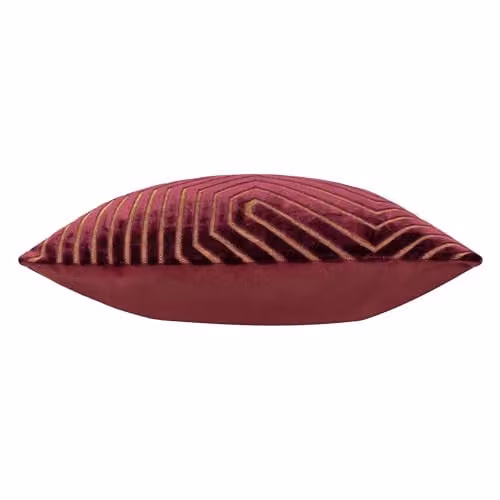Paoletti Evoke Red Velvet Square Cushion, W/D/H: 45 x 45 x 45 cm – 2