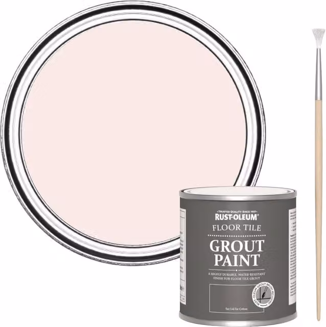 Rust-Oleum Floor Grout Paint in China Rose Pink, 250ml