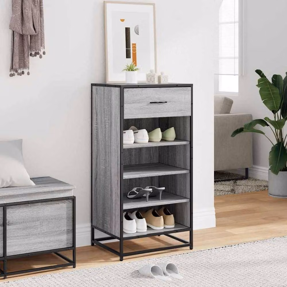 Berkfield Home Grey Sonoma Shoe Rack, W/D/H: 48 x 38 x 97.5 cm – 3