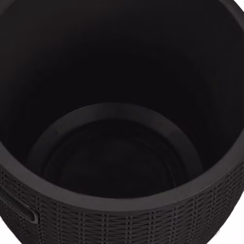 vidaXL 4-in-1 Garden Storage Box in Black Plastic – 4