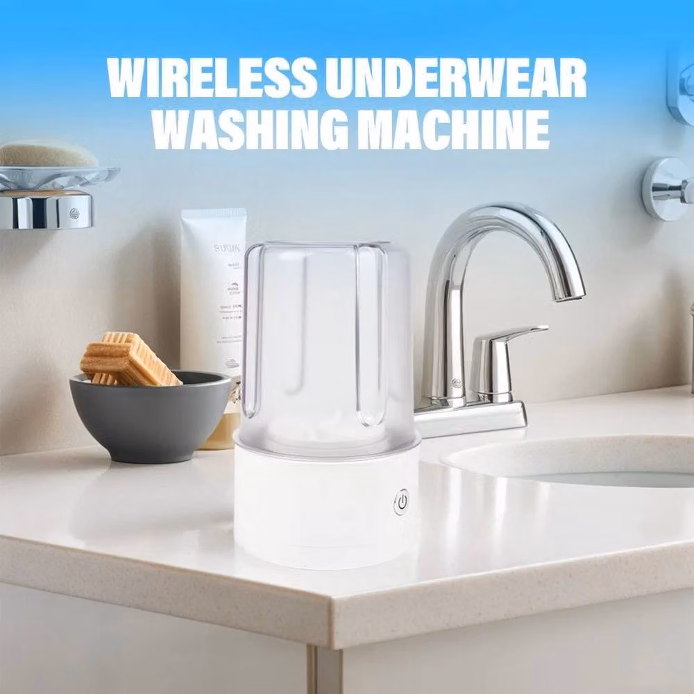 FLAVORA Mini Underwear Top Loader Washing Machine, White – 2