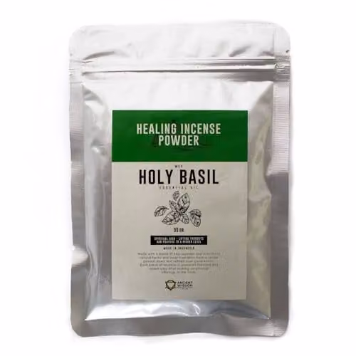 KDMD Holy Basil Healing Incense Powder, 50g, Green