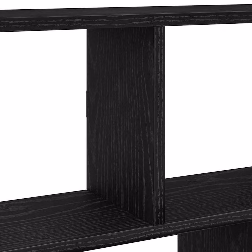 Berkfield Home Wall Mounted 12 Compartment Cube Shelf in Black Matt MDF – 4