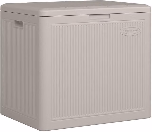Rowlinsons New York 83L Storage Box in Grey Resin, W: 55 cm, D: 42 cm, H: 50 cm – 1