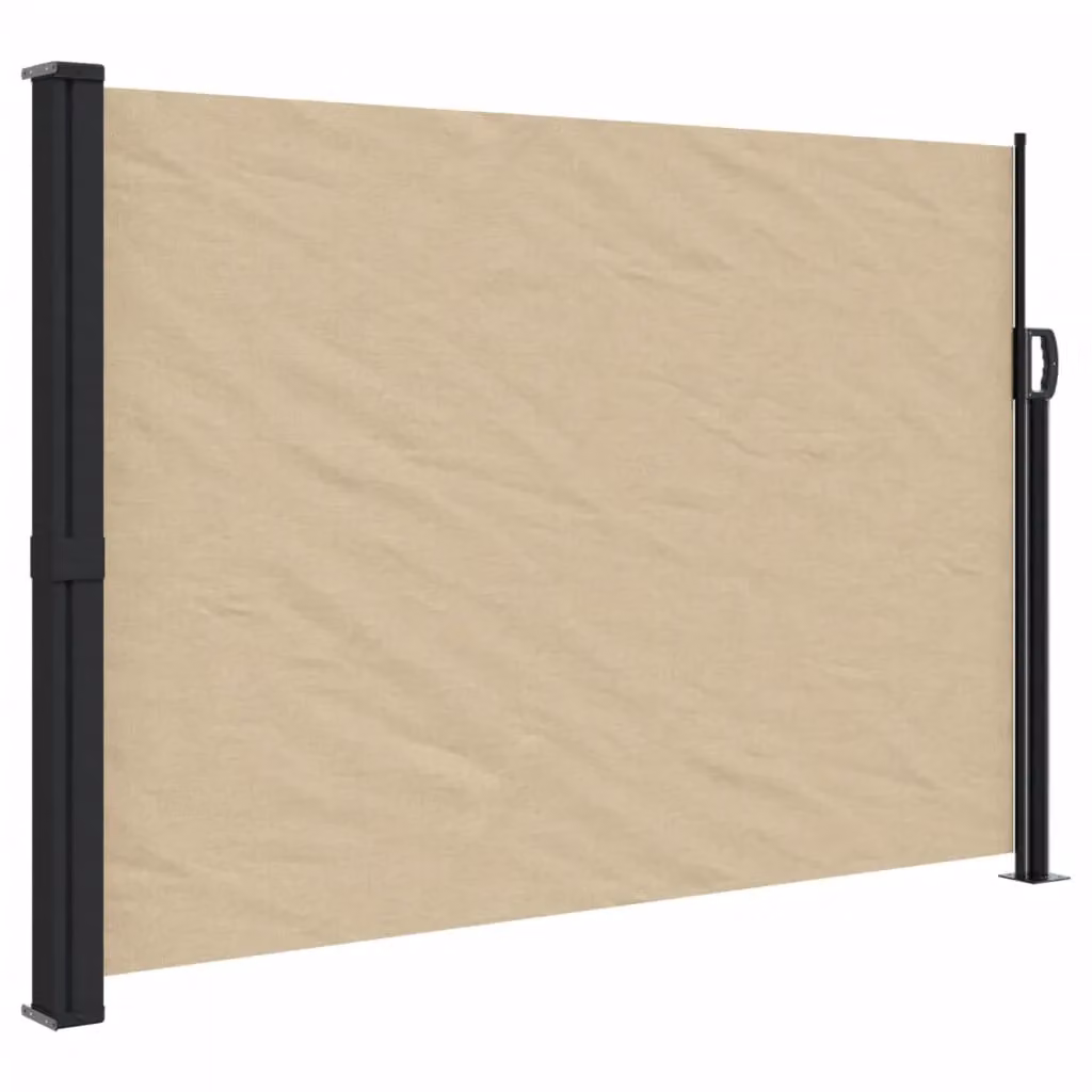 Berkfield Home Retractable Wall-Mounted Side Awning in Beige, W/D/H: 600 x 140 x 140 cm – 2