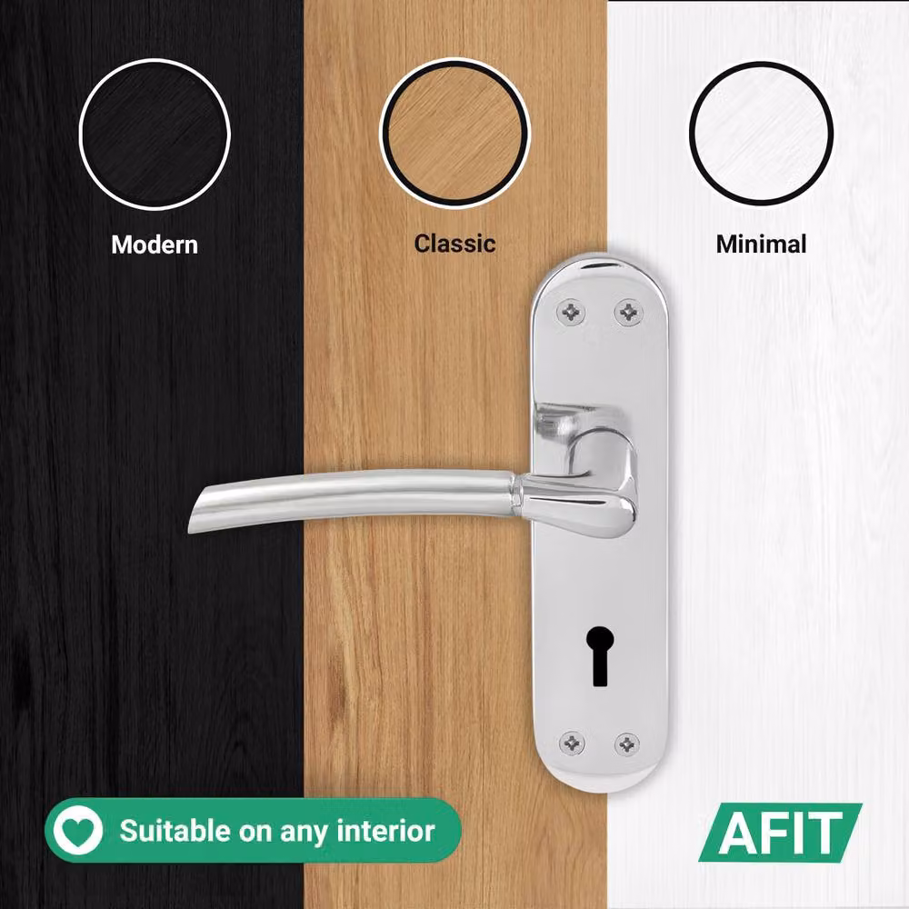 AFIT Boston Feature Sashlock Hinges Set in Chrome and Satin Nickel, 150 x 150 mm – 4