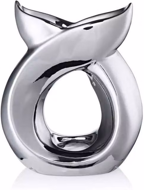 KDMD Ava May Chrome Cross Over Tealight Burner in Silver – 1