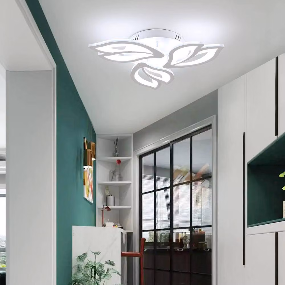 Goeco Modern Petal LED Ceiling Light, 40 W, 6500 K, White – 3