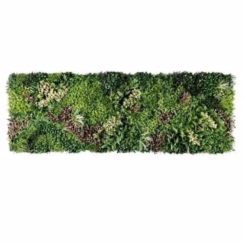Ark Mat Lakeside Artificial Floral Wall Panels in Green and Purple, W/H: 100 x 100 cm – 1