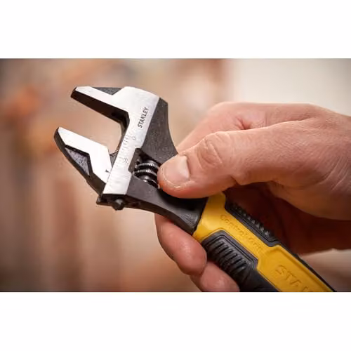 Stanley MaxSteel Adjustable Wrench, Yellow and Multicolour Steel – 3