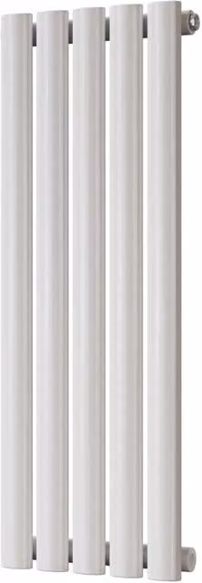 UK Radiators Omeara White Elliptical Tube Horizontal Designer Radiator, W: 290 mm, H: 800 mm – 1