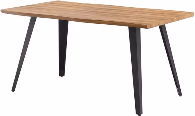 Life Interiors Rocco LUX Rectangular Live Edge Wooden Dining Table in Oak