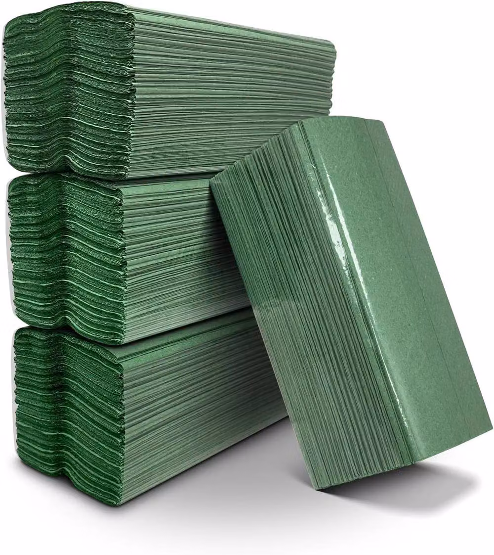 ECONX C Fold Green Disposable 1 Ply Paper Hand Towels, 2400 Pack – 6