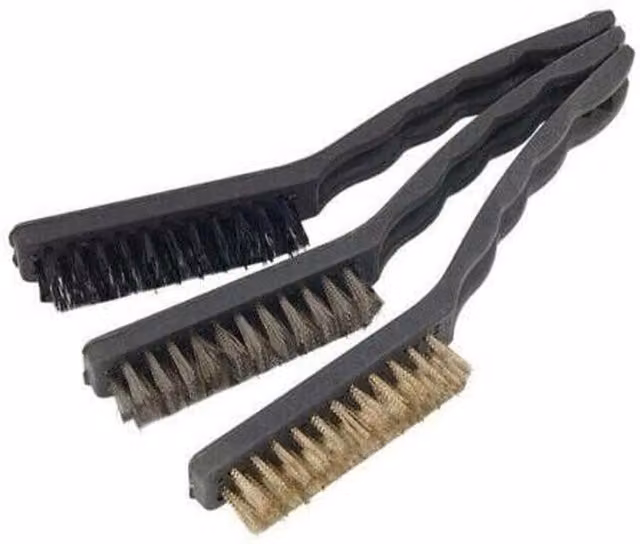 Garden Mile 3 Piece Bristle Brush Set in Black