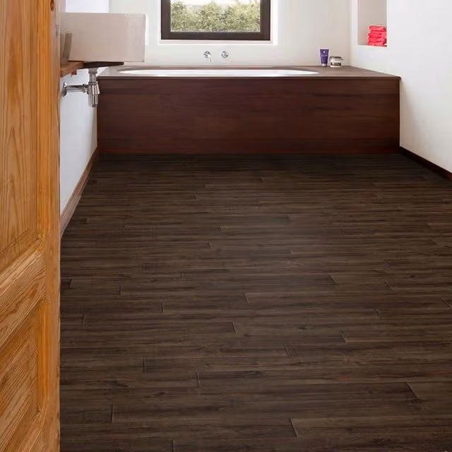 Vinyl Flooring UK Brown Wood Effect 2.3mm Sheet Vinyl Flooring W: 300 cm, D: 800 cm